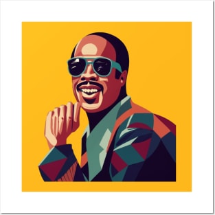 Stevie Wonder WPAP Limit Color Posters and Art